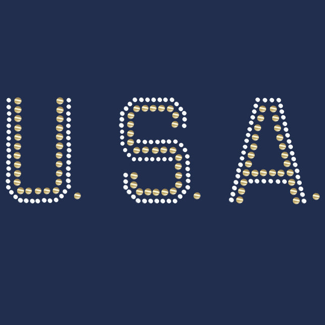 USA (Gold & Silver Nailheads) - Women's T-shirt