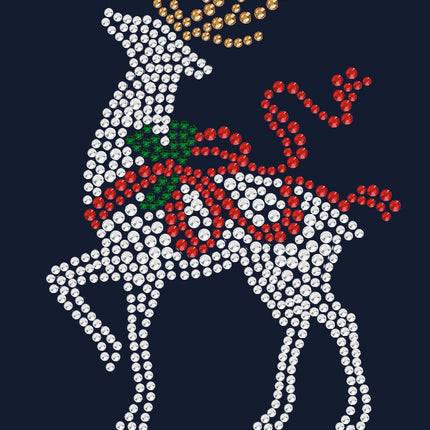 Reindeer with Red Bow - Women's Tee