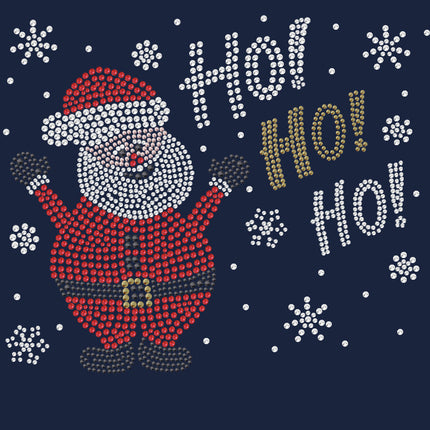 Ho Ho Santa with Snowflakes - Women's Tee