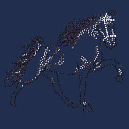 Horse (Brown Rhinestuds) - Women's T-shirt