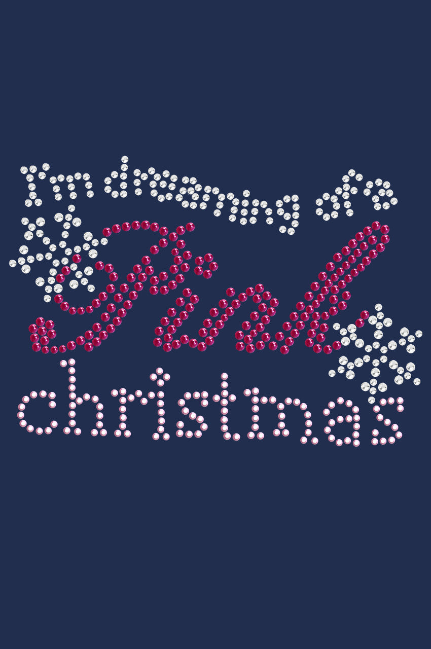 I'm Dreaming of a Pink Christmas - Bandana Navy