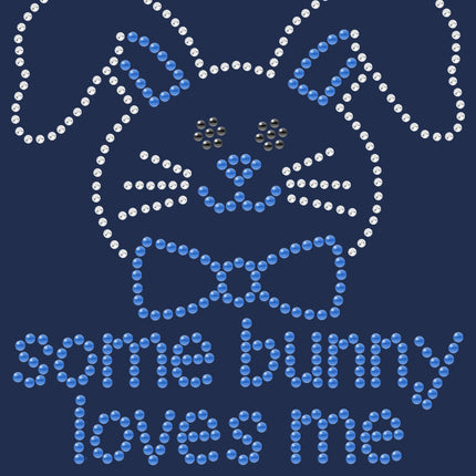 Some Bunny Loves Me (Blue) - Bandanna