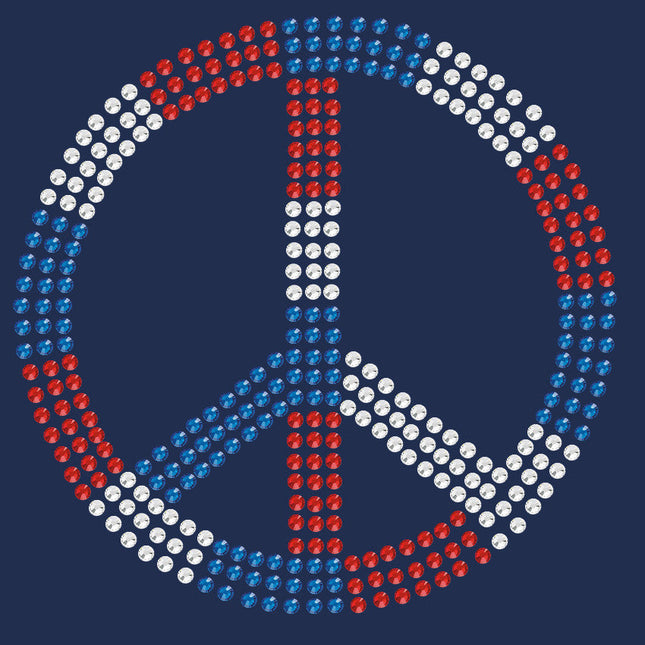 Peace Sign (Red, White, & Blue) - Women's T-shirt