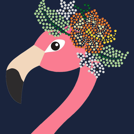 Flamingo with Flowers - Women's Tee