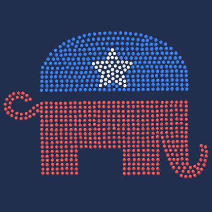 Patriotic Elephant - Women's T-shirt