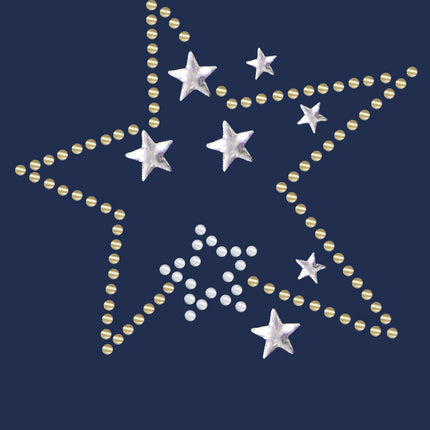 Gold & Silver Stars - Women's T-shirt