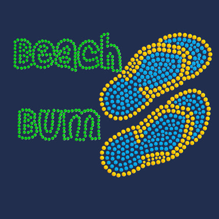 Beach Bum with Flip Flops - Women's T-shirt