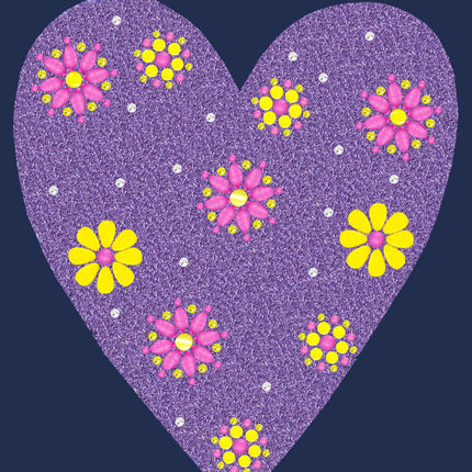 Purple Glitter Heart - Women's T-shirt