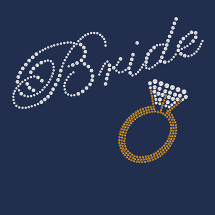 Bride with Diamond Ring- Women's T-shirt