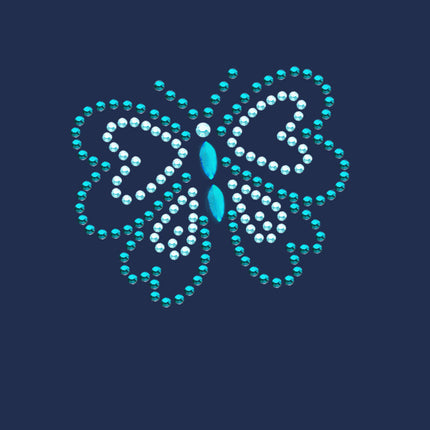 Blue Rhinestud Butterfly - Bandannas