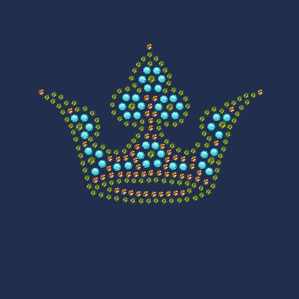 Crown 3 (Lime, Turquoise, & Brown) - Bndana