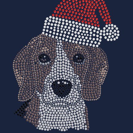 Beagle with Santa Hat - Women's Tee