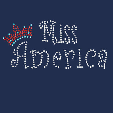 Miss America with Crown - Women's T-shirt