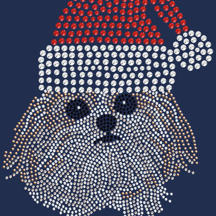 Shih Tzu with Santa Hat - Women's T-shirt