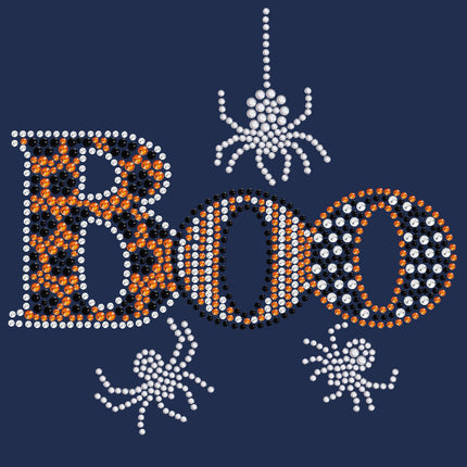 Boo with Silver Spiders - Women's T-shirt