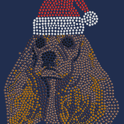 Cocker Spaniel with Santa Hat - Bandana