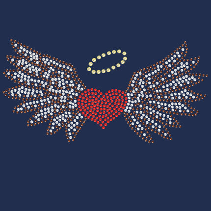 Heart with Wings & Halo - Women's T-shirt