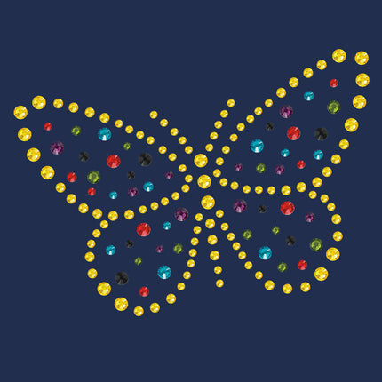 Yellow Dotted Butterfly - Women's T-shirt