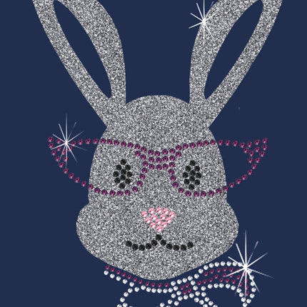 Girl Bunny with Glasses and Bow - Women's Tee