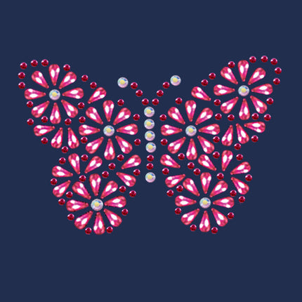 Pink Nailhead Butterfly - Women's T-shirt