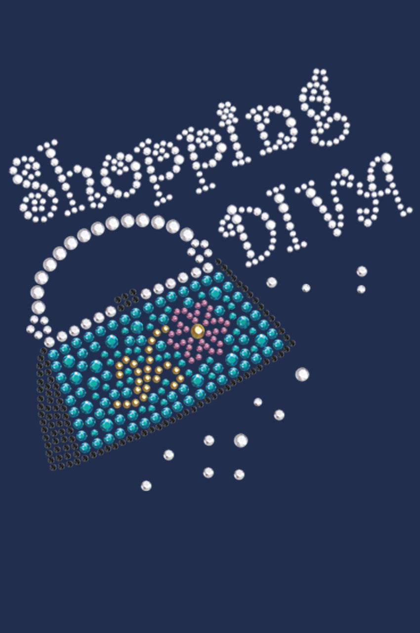 Shopping Diva & Handbag - Bandanna Navy