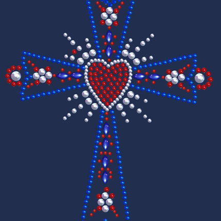 Cross (Red, White & Blue) - Women's T-shirt