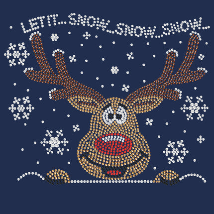 Let it Snow - Red Nose Reindeer - Bandana