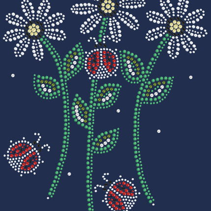 Daisies with Lady Bugs - Women's T-shirt