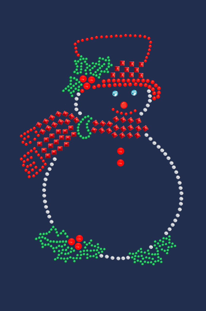 Snowman Outline - Bandana Navy