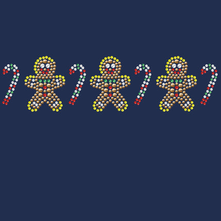 Gingerbread Men & Candy Canes - Women's T-shirt