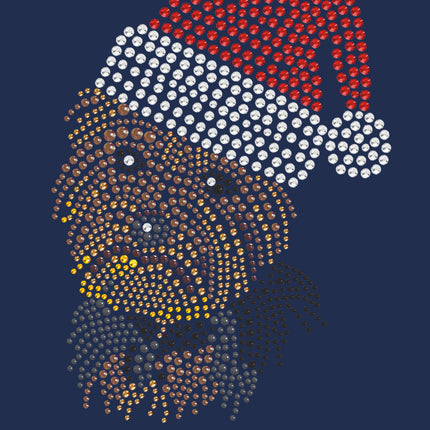 Yorkie Face 1 with Santa Hat - Women's T-shirt