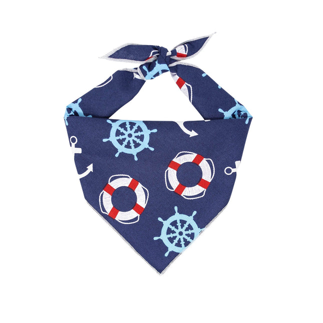 Nautical Boating Dog Bandana