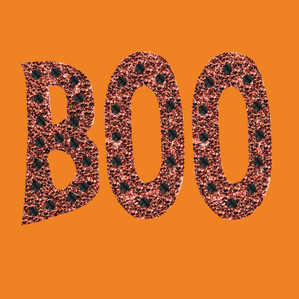 Orange Glitter Boo Bandanna