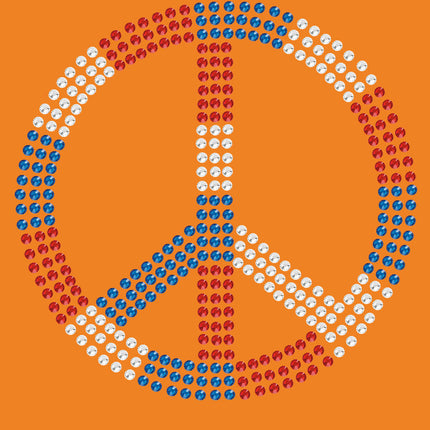 Peace Sign (Red, White, & Blue) - Bandanna