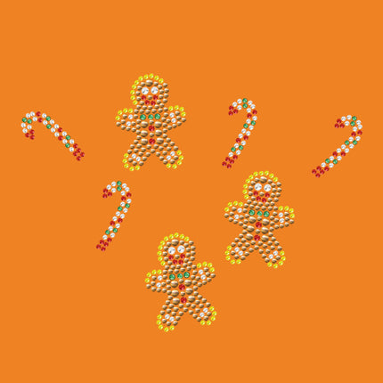 Gingerbread Men & Candy Canes - Bandana