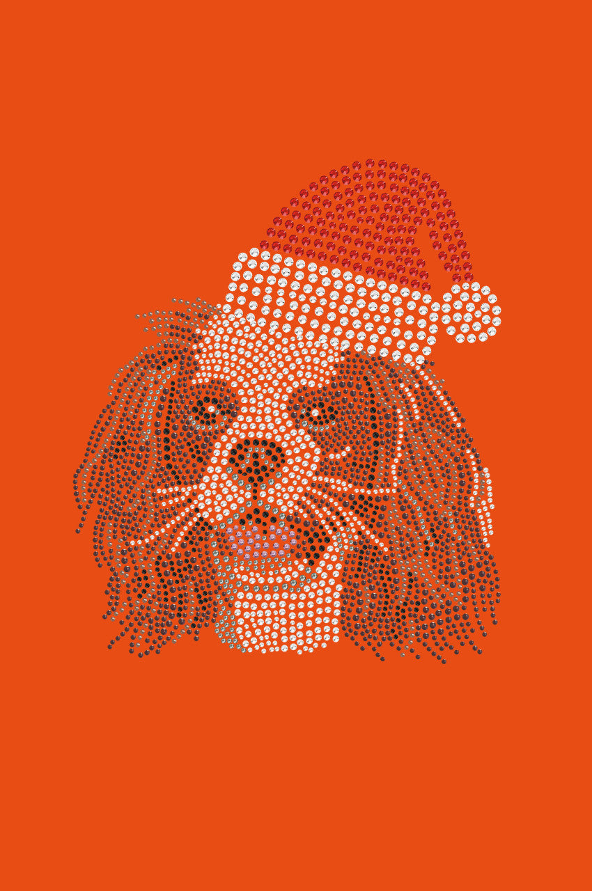 Cavalier King Charles Spaniel with Santa Hat - Bandana Orange