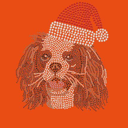 Cavalier King Charles Spaniel with Santa Hat - Bandana