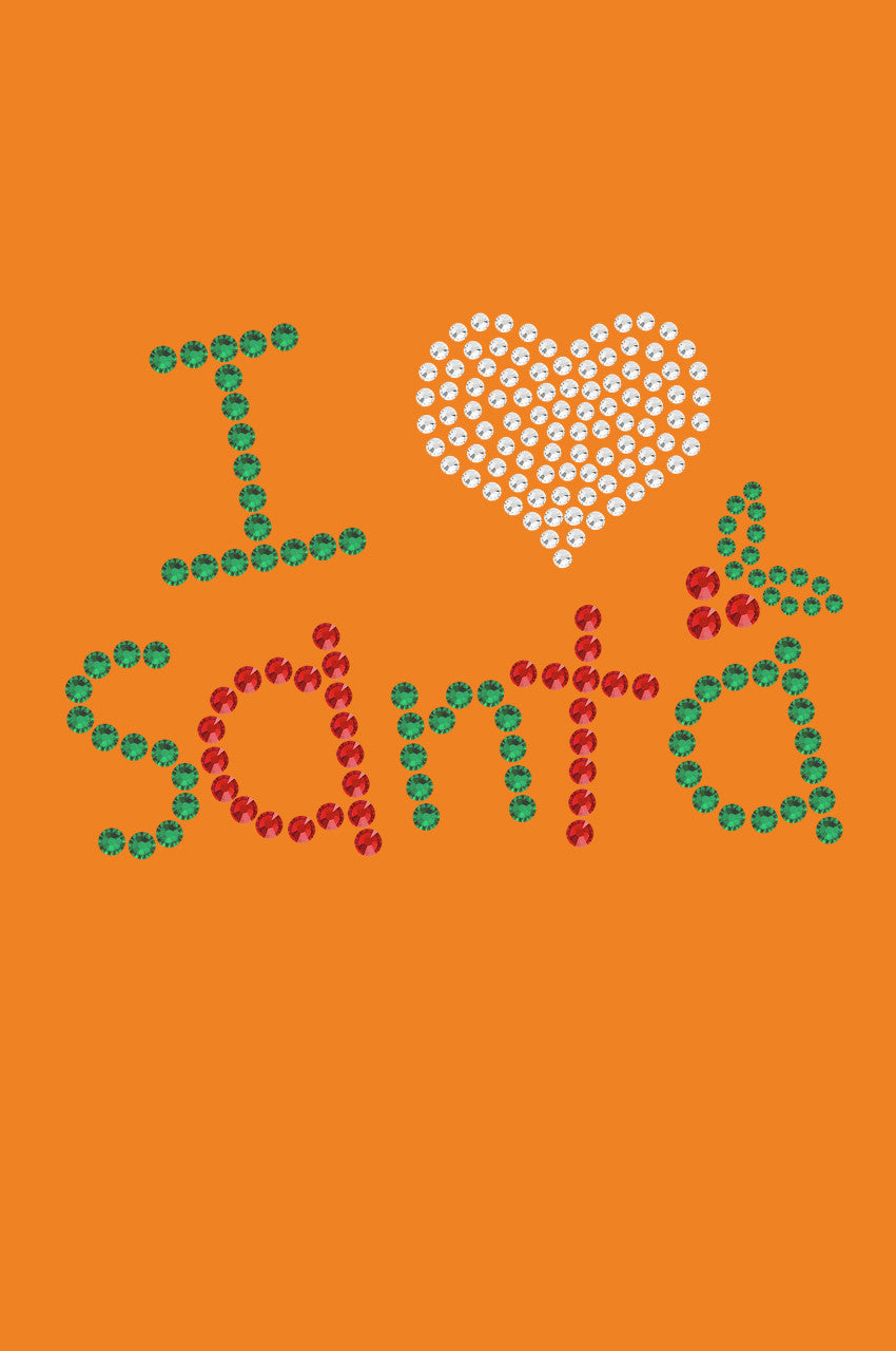 I Love Santa - Bandana Orange