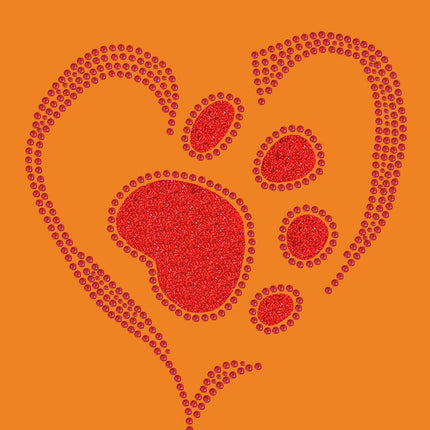 Red Paw Heart - Bandanna