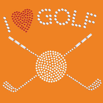 I Love Golf (Small) - Bandana