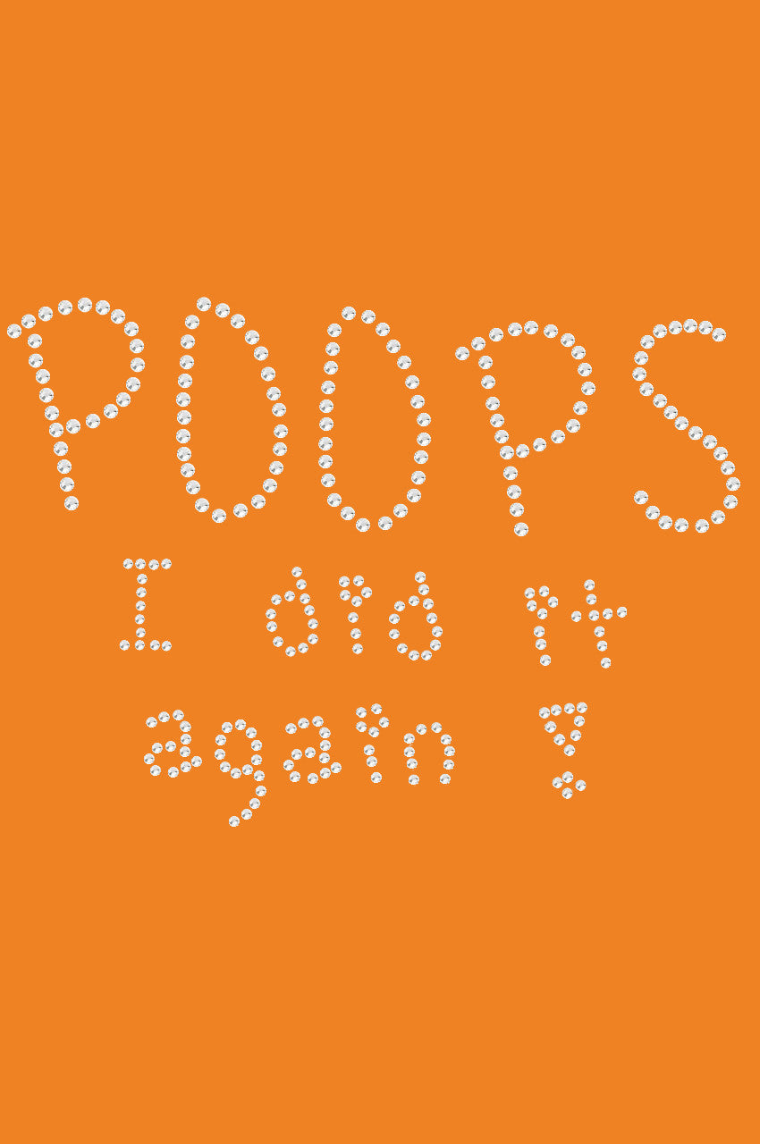 Poops I Did It Again - Bandanna Orange