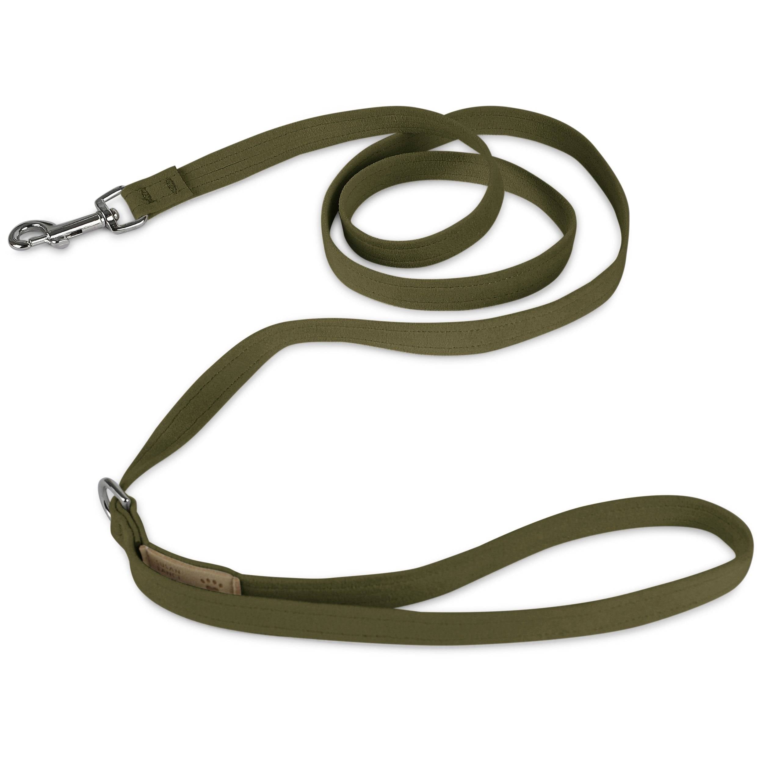 Olive Green Solid Leash Olive Green