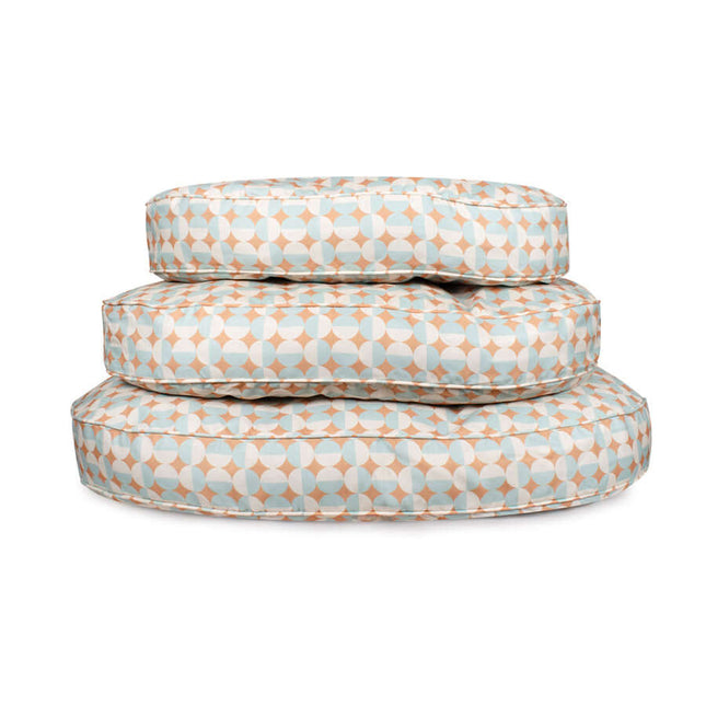 Oval Lounger Geo Modern Dog Bed - Sunny Geo