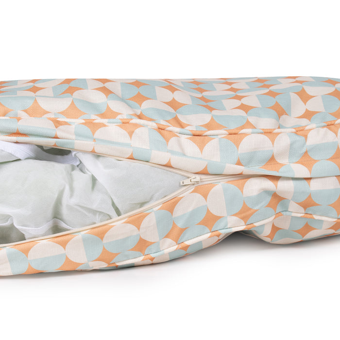 Oval Lounger Geo Modern Dog Bed - Sunny Geo