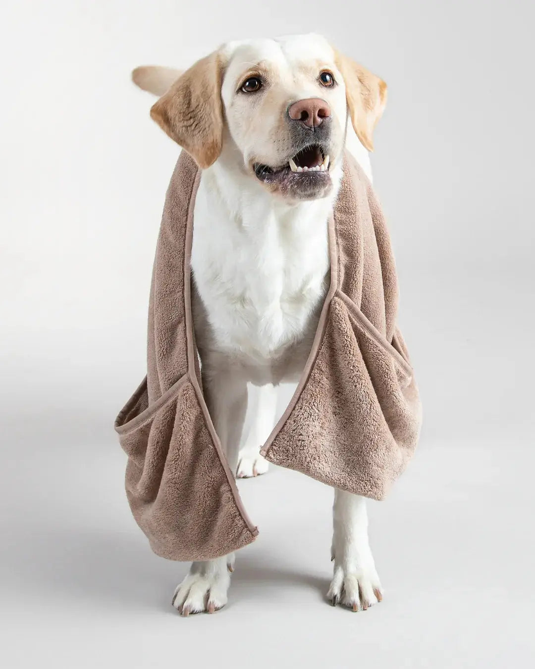 Drying Towel 40x110cm Taupe for Dogs