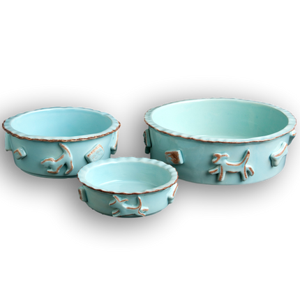 Dog Food/Water bowl - Baby Blue