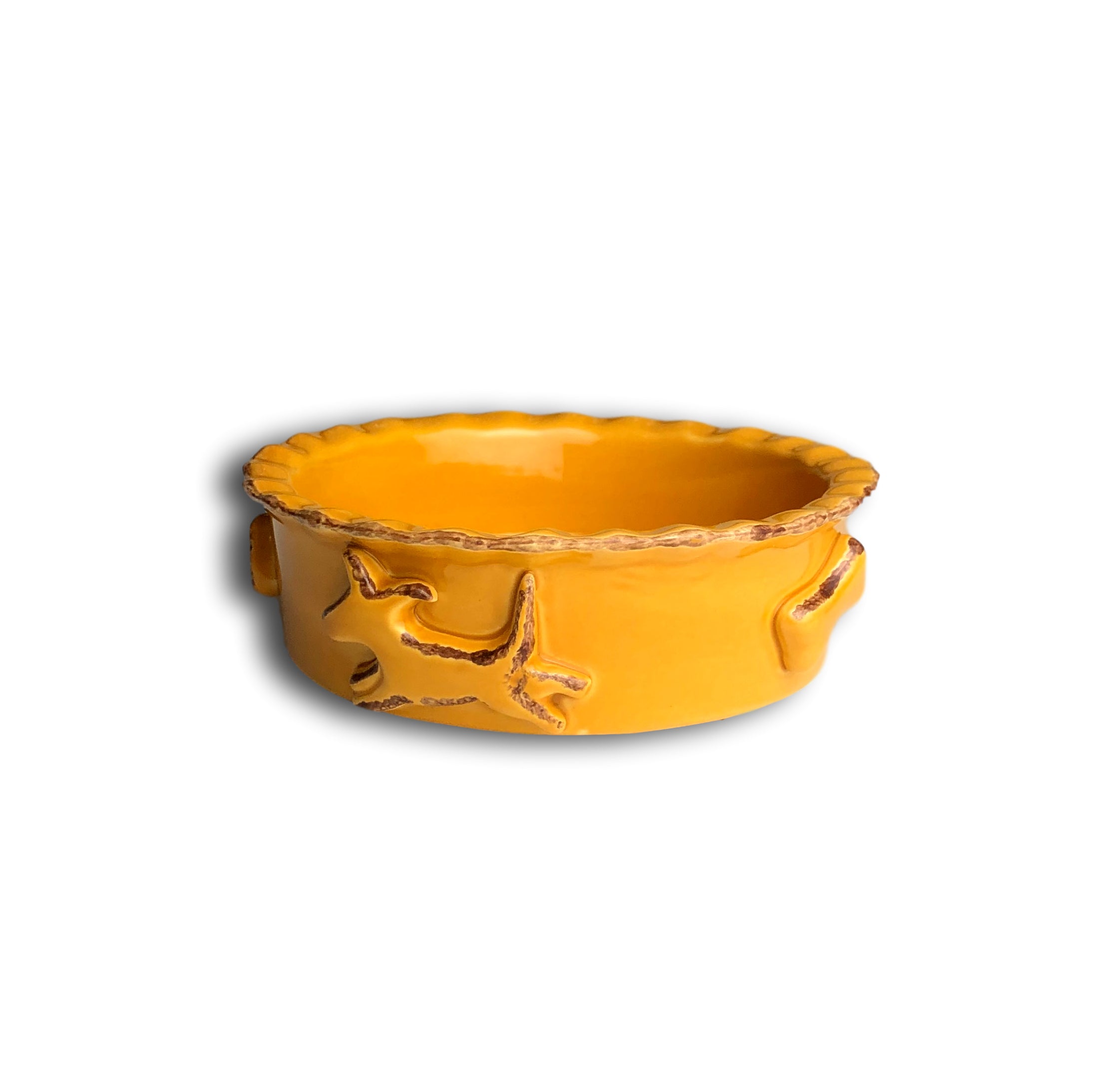 Dog Food/Water bowl - Caramel