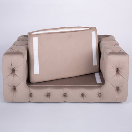 The Glamour Luxury Pet Bed in Blue