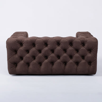 The Glamour Luxury Pet Bed in Dark Brown