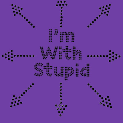 I'm with Stupid - Women's T-shirt